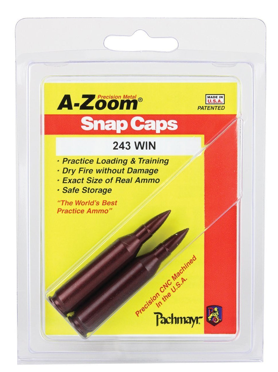 A-Zoom 243 Win Snap Caps - 2 Pack