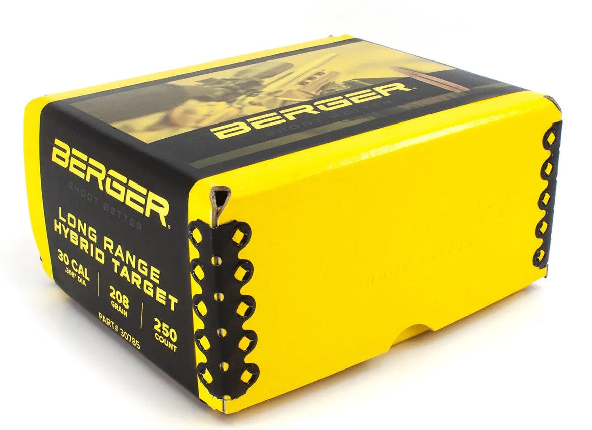 Berger .30cal 208g LR Hybrid Target - 250