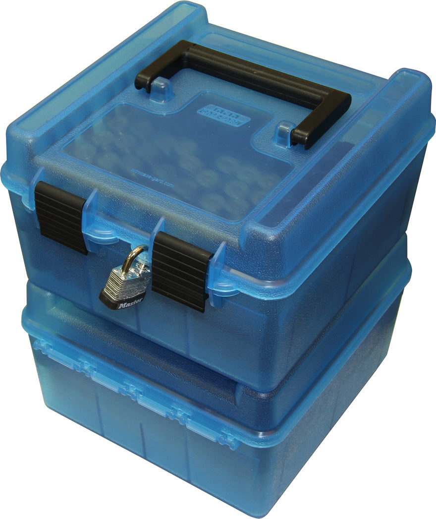 MTM Ammo Box - Deluxe Blue RM Blue 100