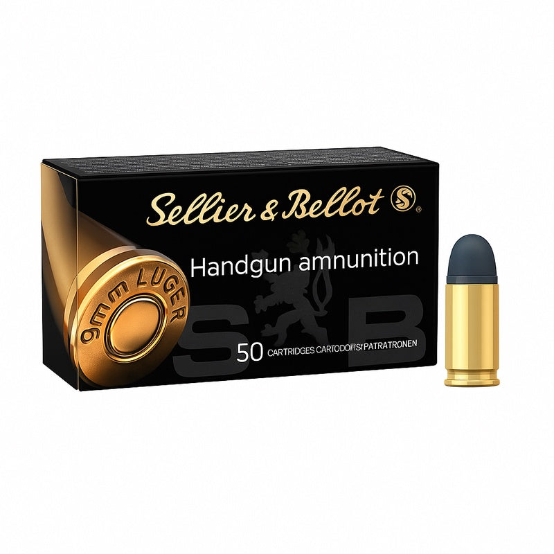 Sellier & Bellot 9mm 124gr LRN - 50 pack