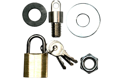 Grizzly Ammo Box Locking Kit with Brass Padlock