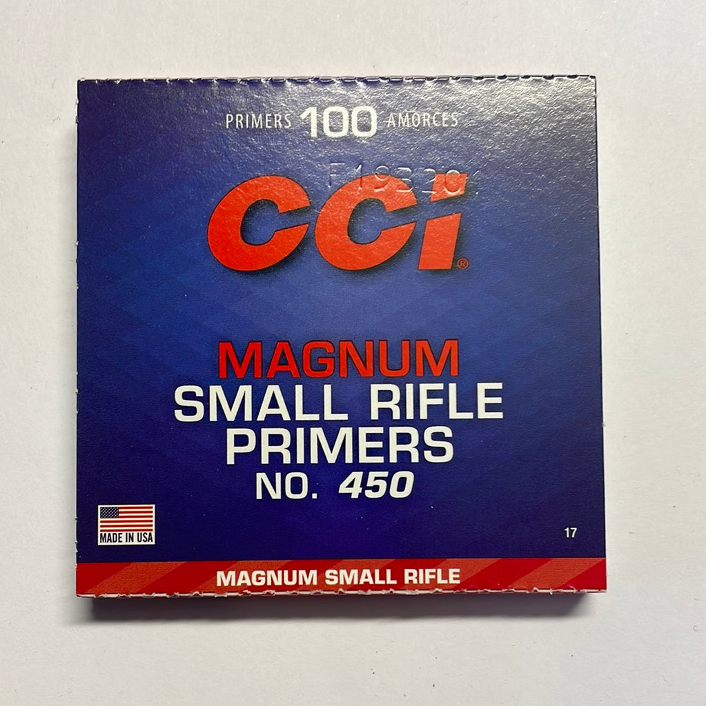 CCI SMALL RIFLE PRIMERS MAGNUM 450