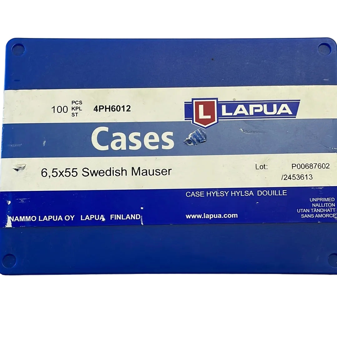 Lapua Cases - 6.5 X 55 Swedish Mauser - 100