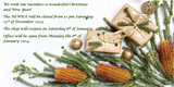 2023 Christmas Closure
