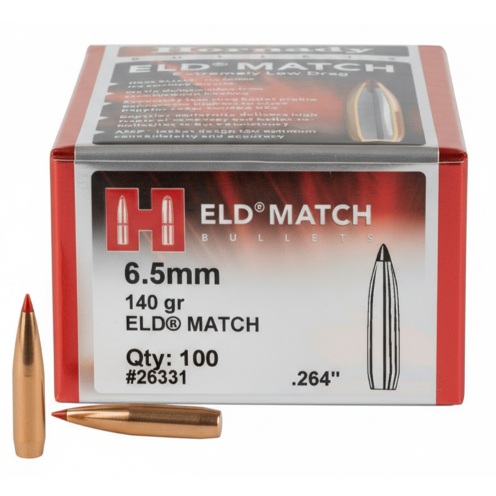 Hornady ELD-M 6.5mm 140g (100)