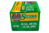 Sierra 30 Cal 155g #2156 HPBT PALMA® MatchKing (100)