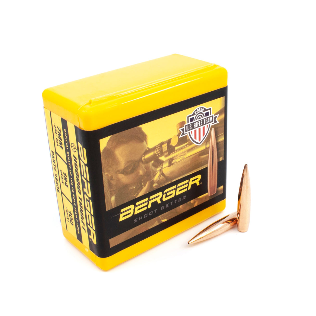 Berger 7mm 184g F-Open Target -(500) NSWRA members only