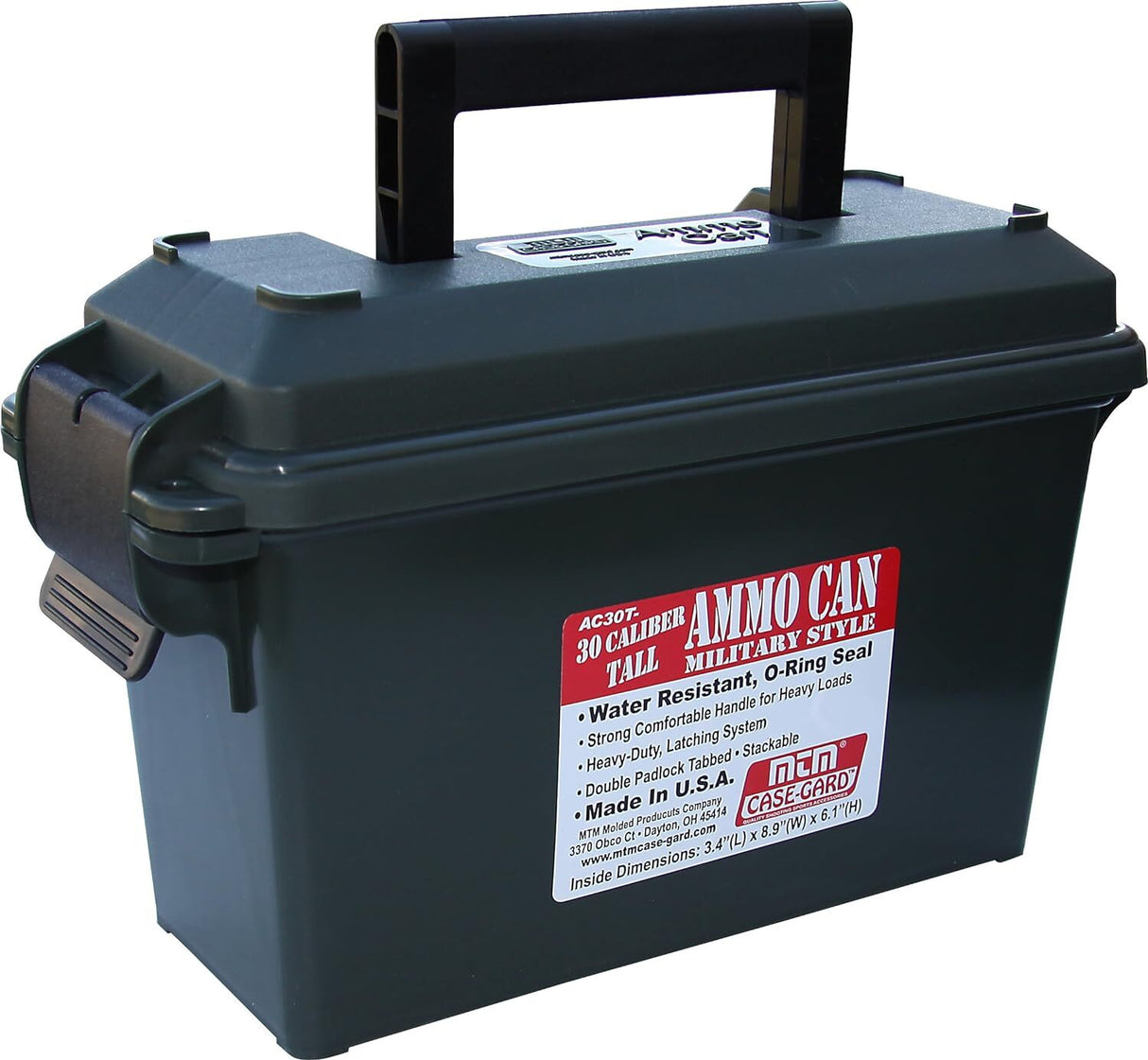 MTM Ammo Can Tall Black