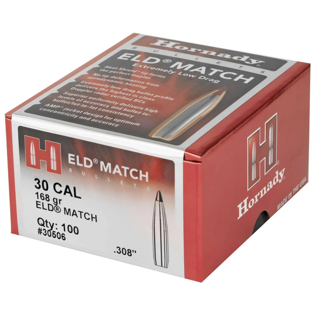 Hornady ELD-M  .308  168gr (100)
