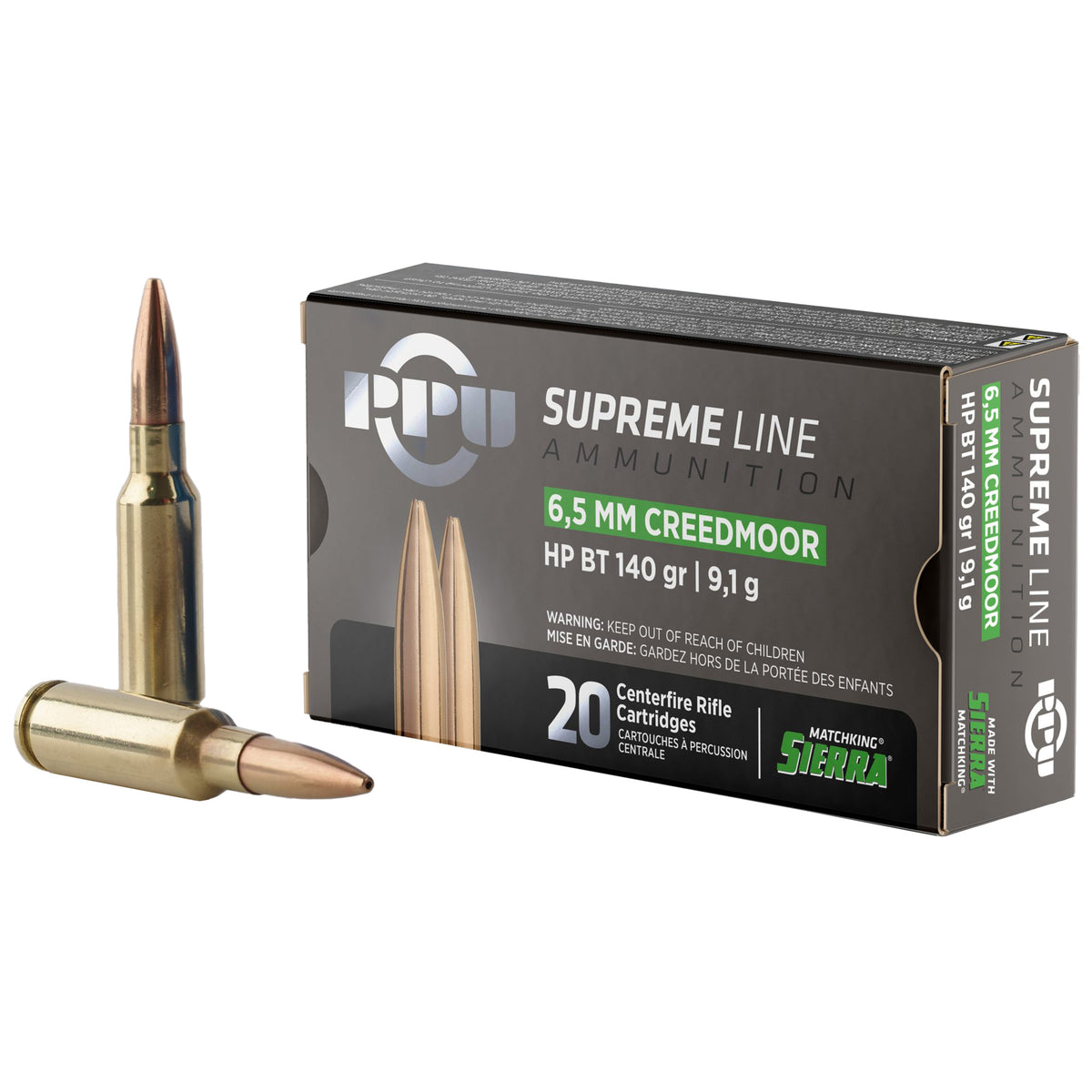 PPU 6.5 Creedmoor 140gr HPBT (20)