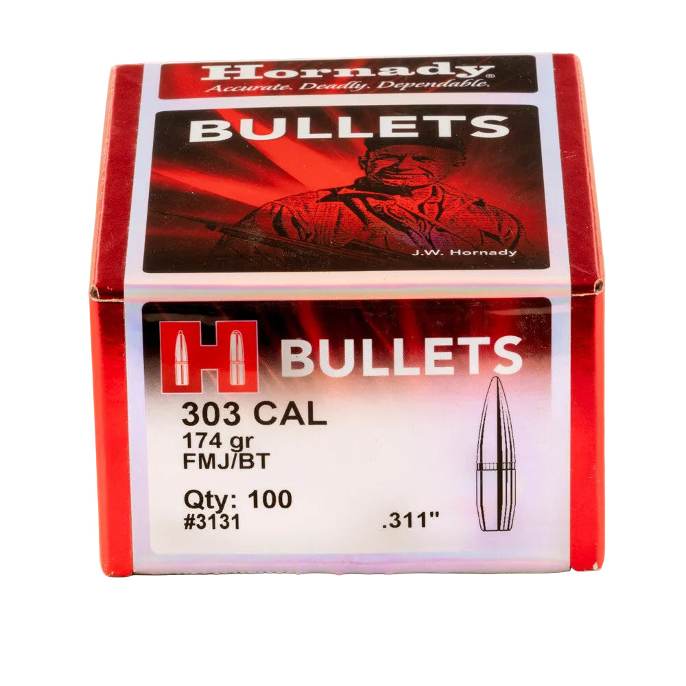 Hornady 303cal 174gr FMJ-BT (100)