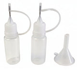 Empty Needle Bottle Pack (2) with Funnel