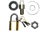 Grizzly Ammo Box Locking Kit with Brass Padlock