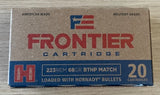FRONTIER 223 REM 68 GR BTHP MATCH AMMUNITION 20 Pack